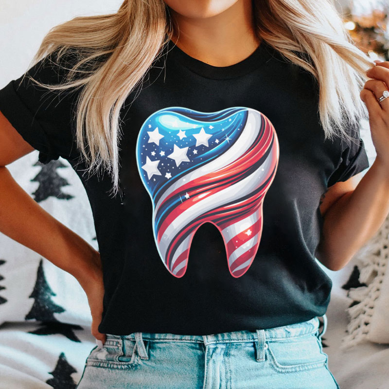 American Dental Squad Happy 4th July T-Shirt