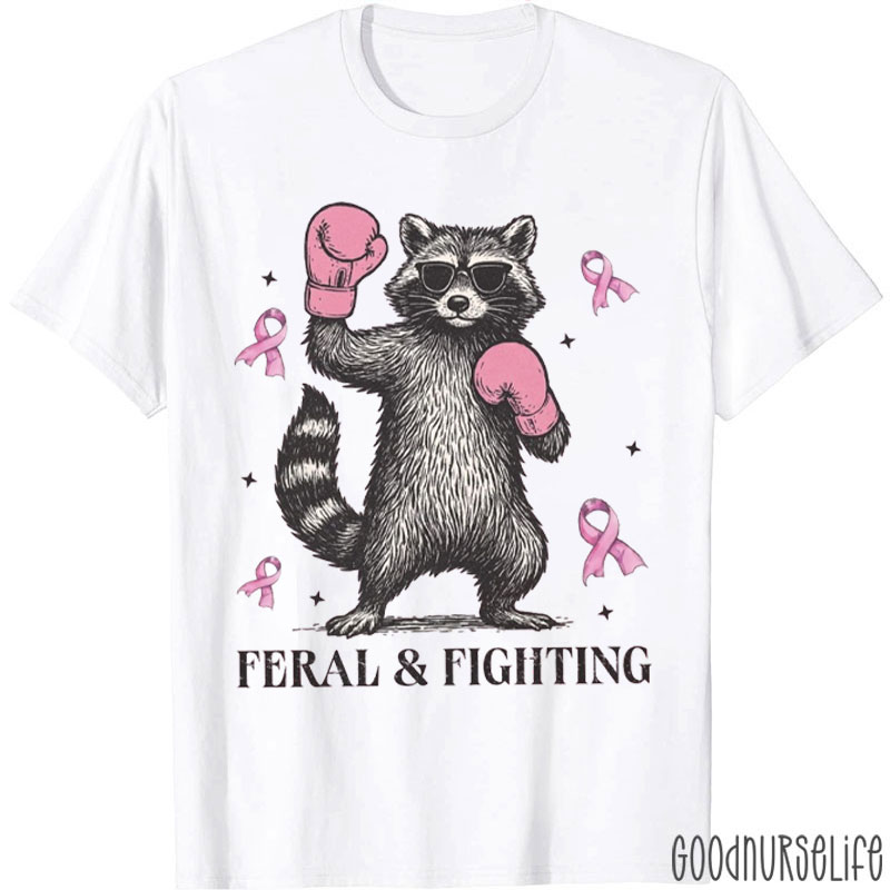 Raccoon Feral And Fighting T-Shirt