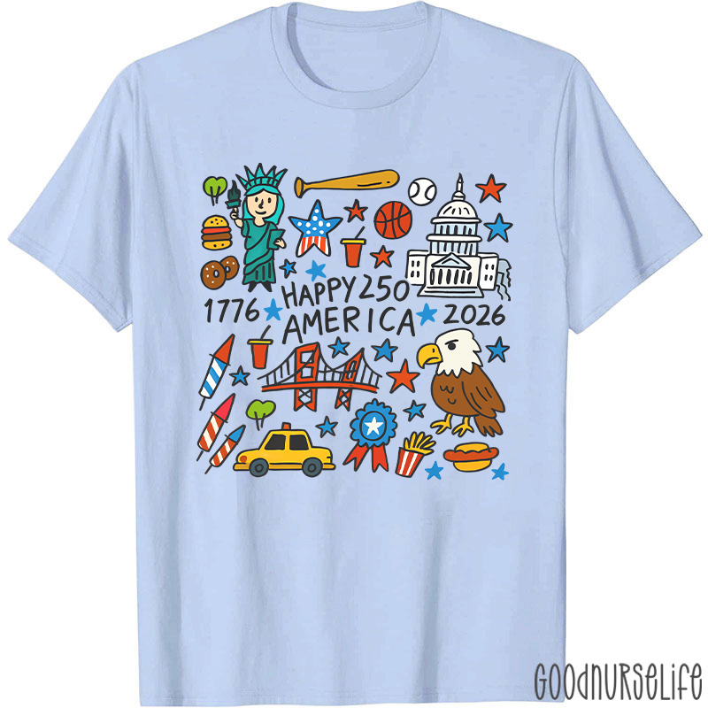 Comfort Colors America 250th Anniversary Nurse T-Shirt