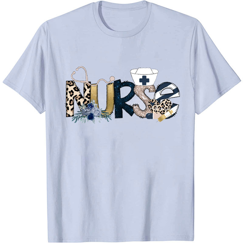 Retro Wild Flower Nurse T-Shirt