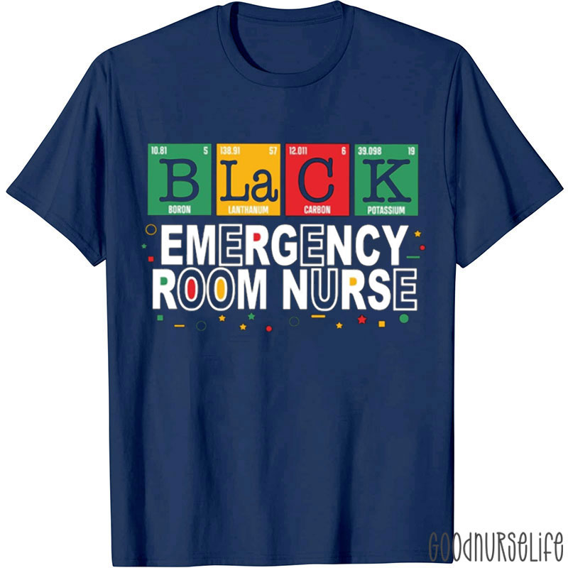 Personalized Proud Black Nurse T-Shirt