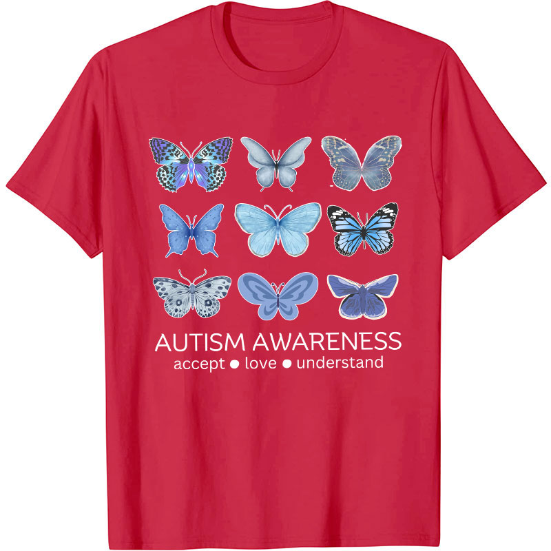 Autism Awareness Butterfly Nurse T-Shirt
