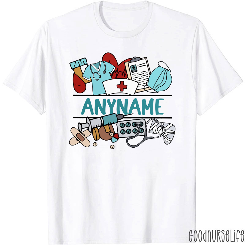 Personalized Name Nurse Stuff Nurse T-Shirt