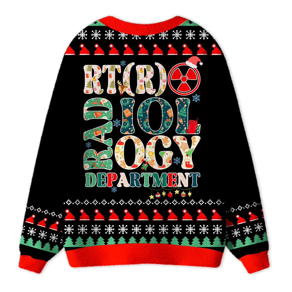 Christmas Vibe Radiology Department Ugly Cardigan Sweaters