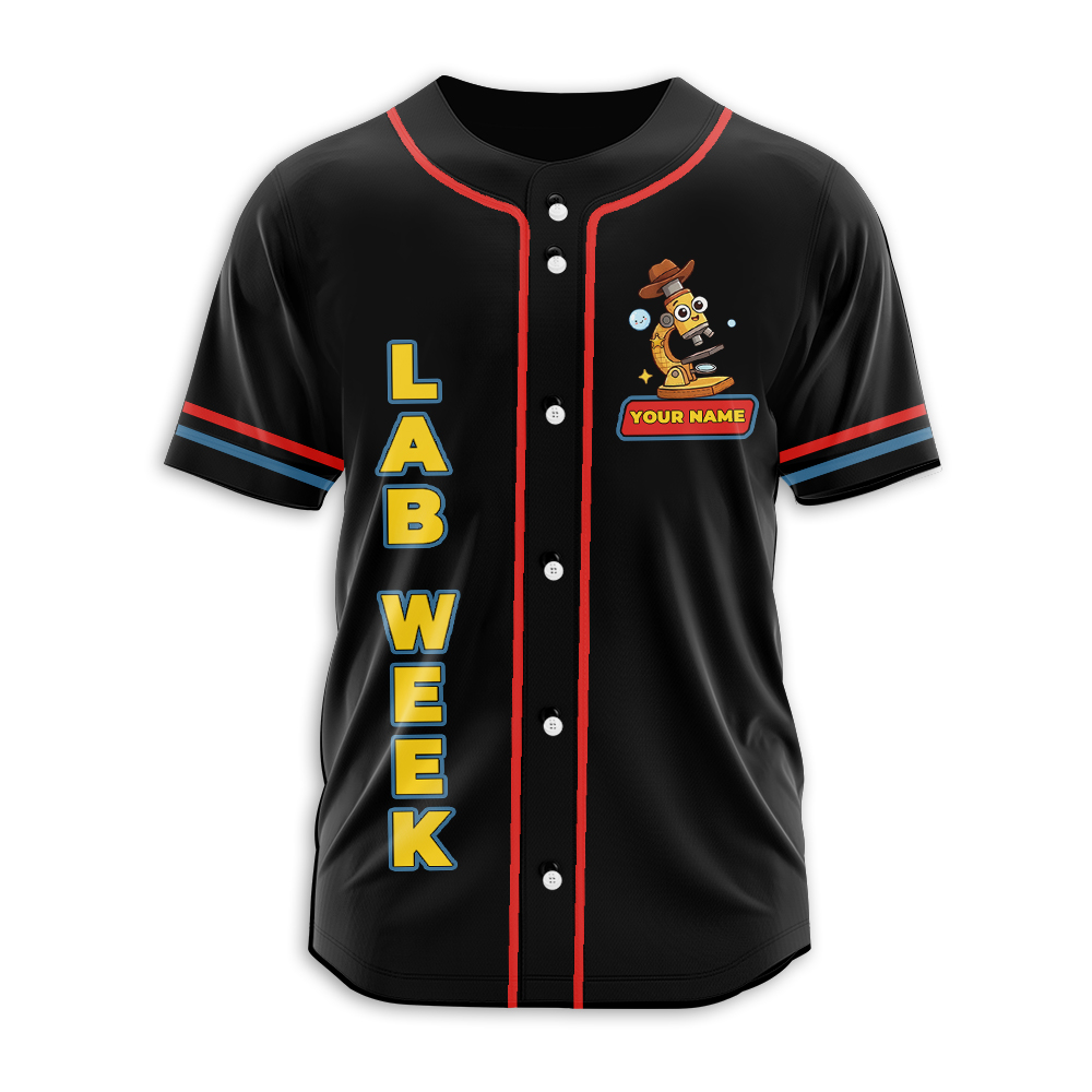 Personalized Name Lab Week Lab Story Baseball Jersey