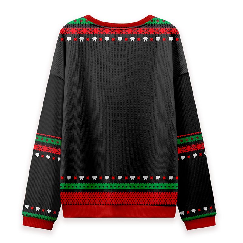 Funny Christmas Oh Dentistree Ugly Knit Sweatshirt