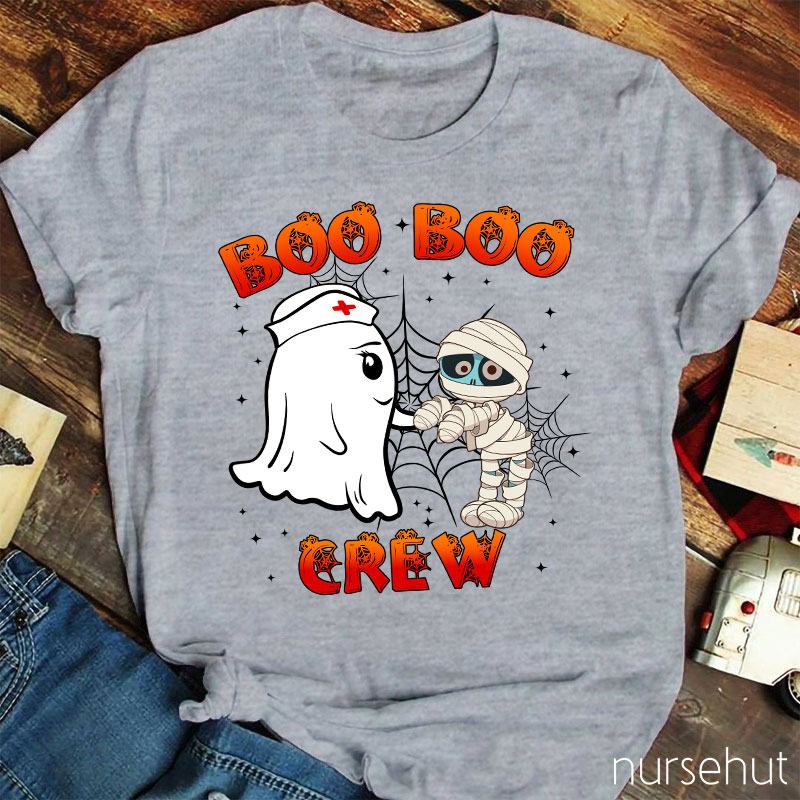 Boo Boo Crew Ghost Nurse T-Shirt