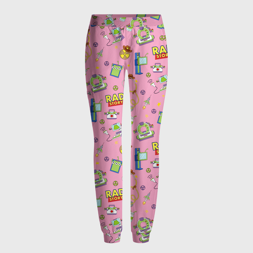 Rad Story Cute Icon Antimicrobial Scrubs Sets