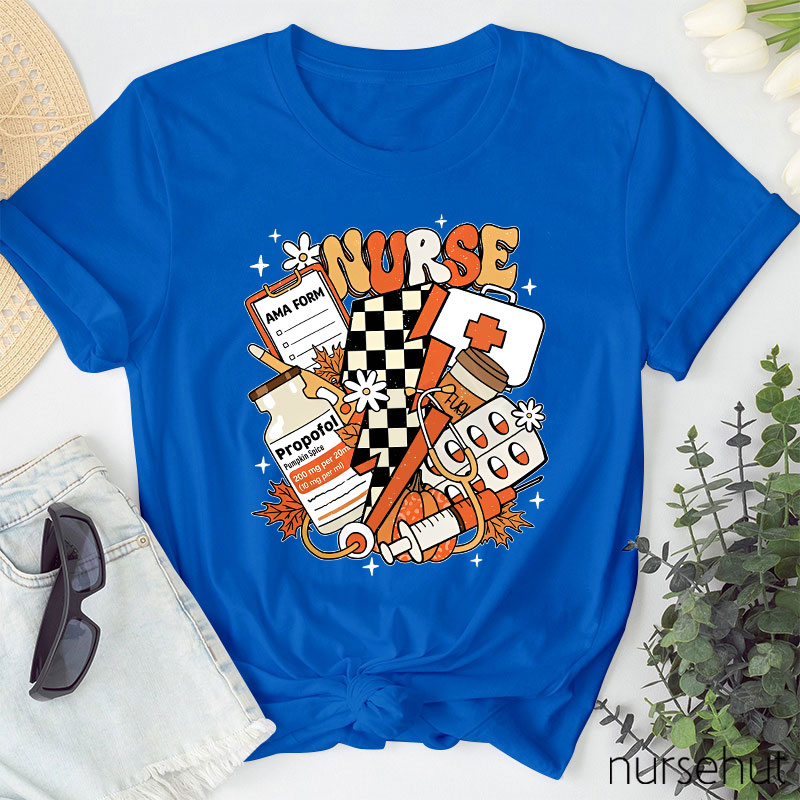 Autumn Nurse Life Nurse T-Shirt