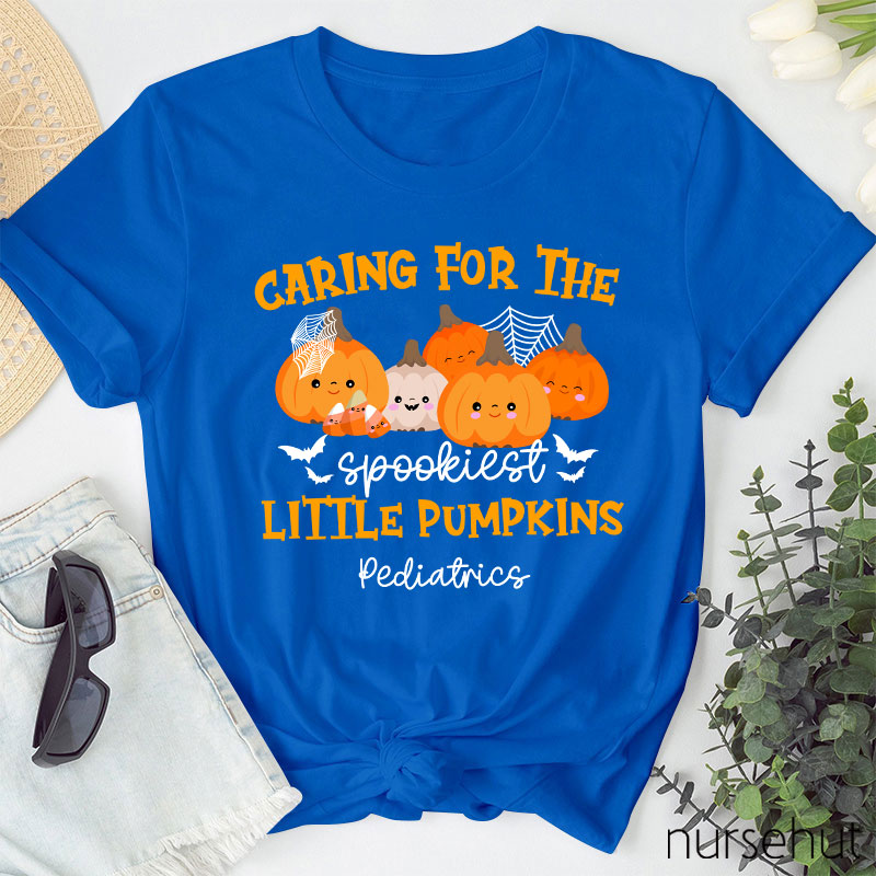 Caring For The Spookiest Little Pumpkins Nurse T-Shirt