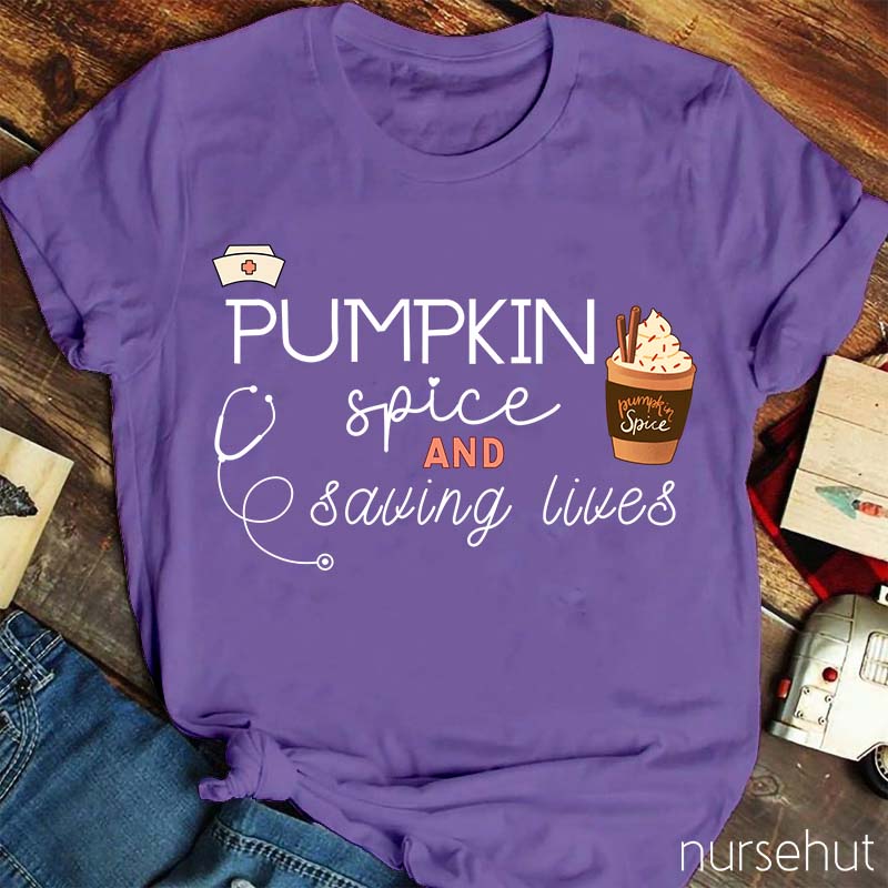 Pumpkin Spice Nurse T-Shirt