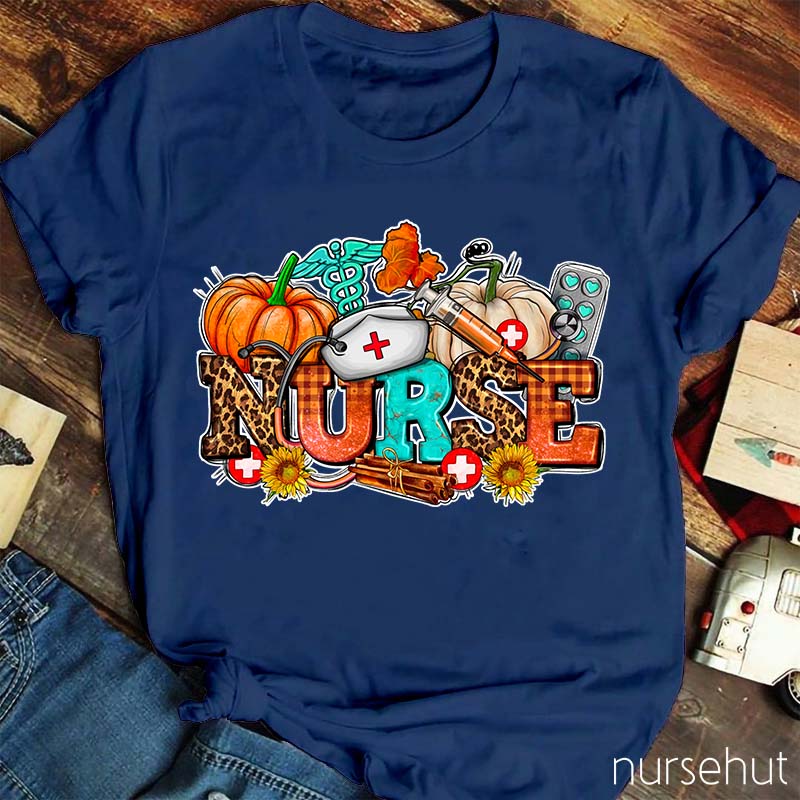 Nurse With Fall Element Nurse T-Shirt