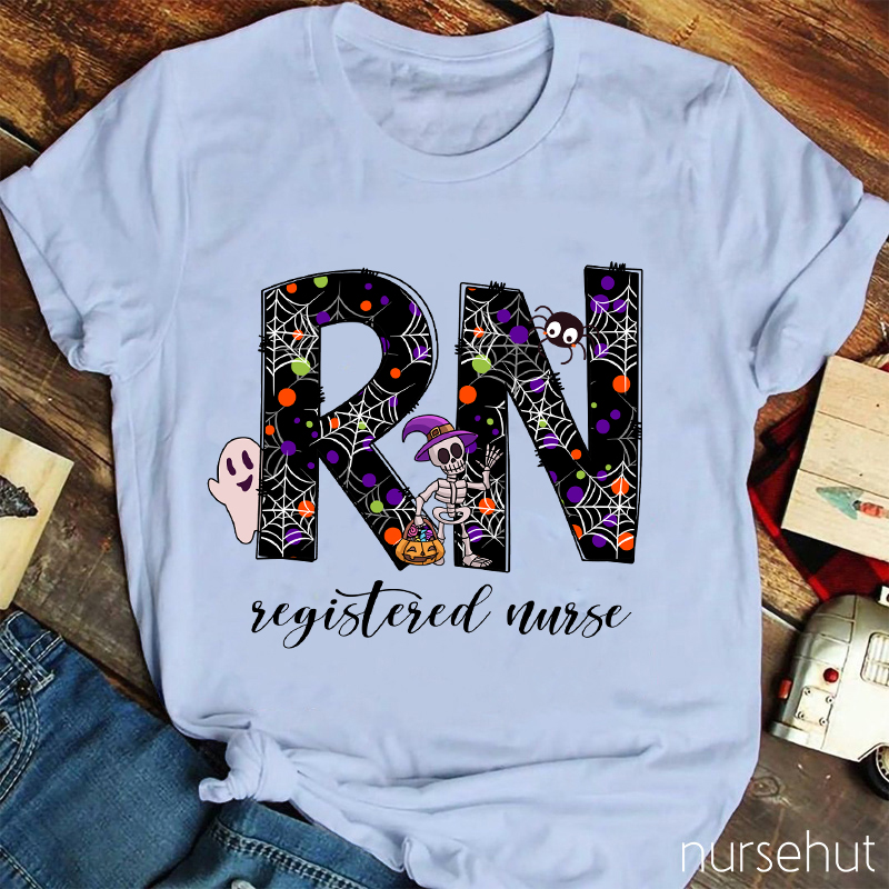 Personalized Halloween Crew Nurse T-Shirt