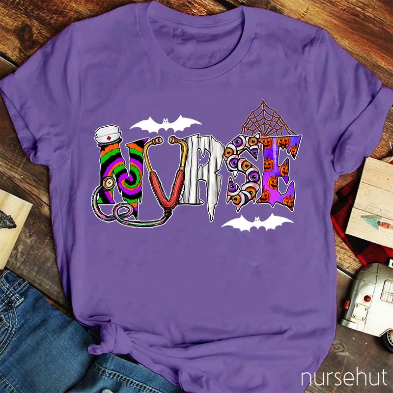 Spooky Halloween Nurse T-Shirt