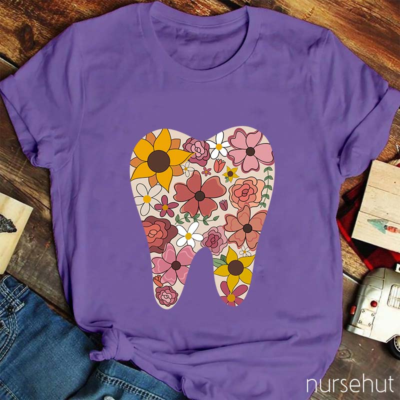Flower Teeth Nurse T-Shirt