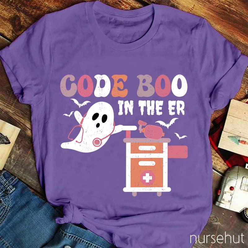 Code Boo In The ER Nurse T-Shirt