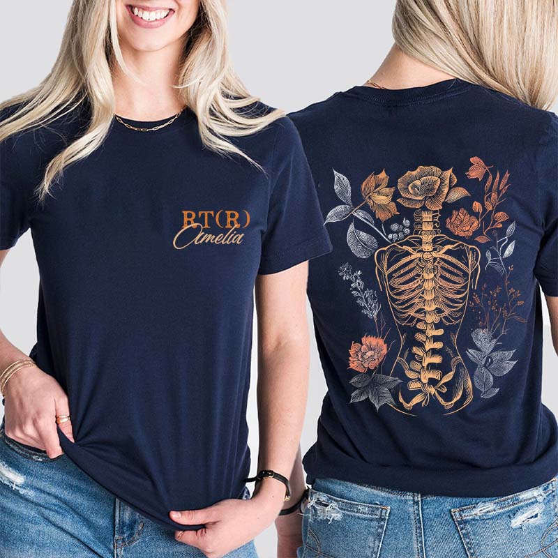 Personalized The Human Body Is A Great Art Nurse Two Sided T-Shirt