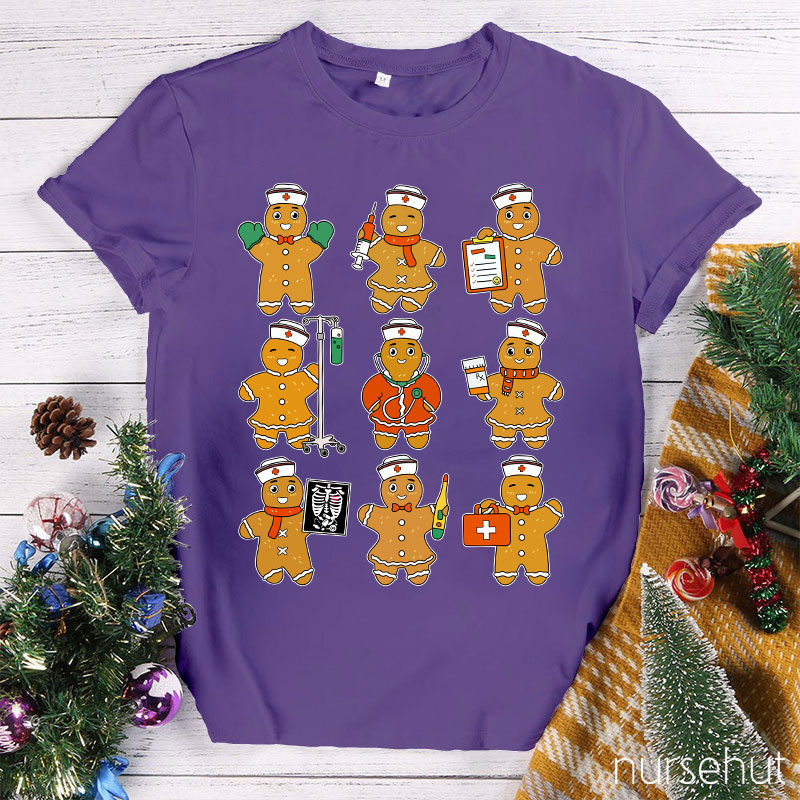 Gingerbread Man Nurse T-Shirt