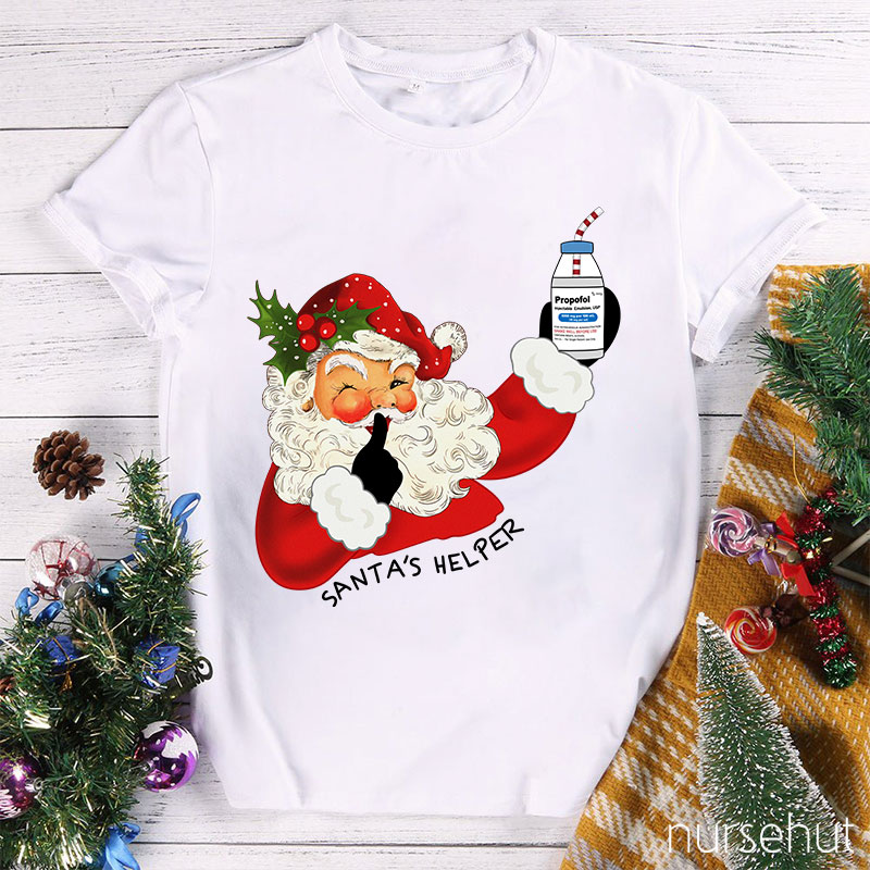Santa's Helper Nurse T-Shirt