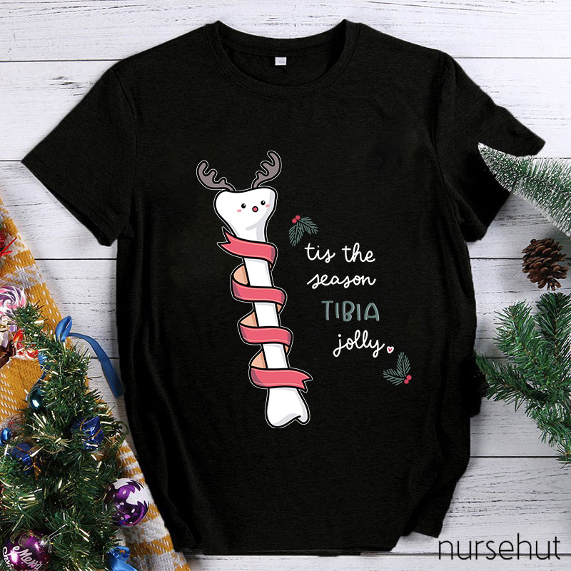 Tis The Season Tibia Jolly Nurse T-Shirt