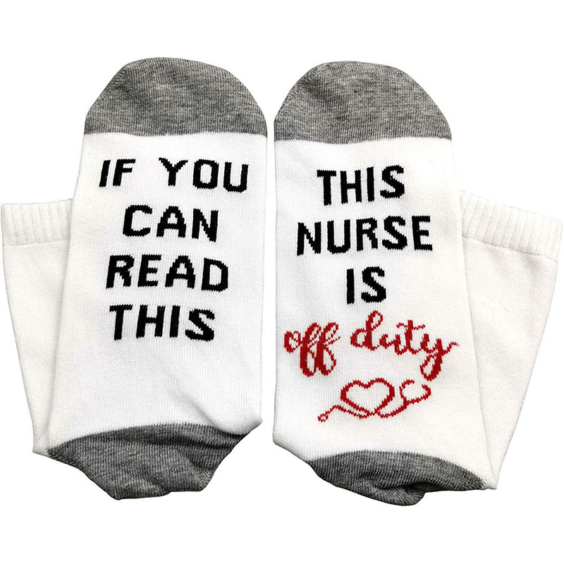 This Nurse Is Off Duty Nurse Socks