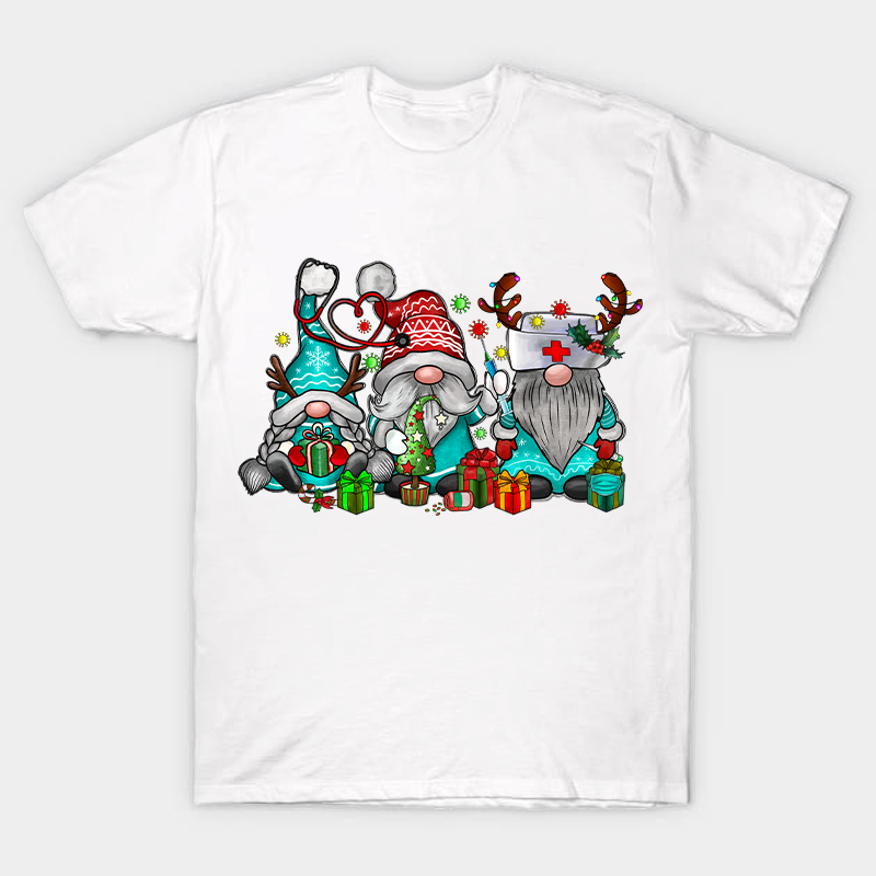 Christmas Gnome Nurse T-Shirt