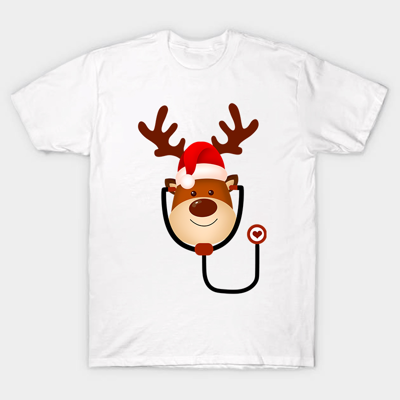 Elk With A Stethoscope Nurse T-Shirt