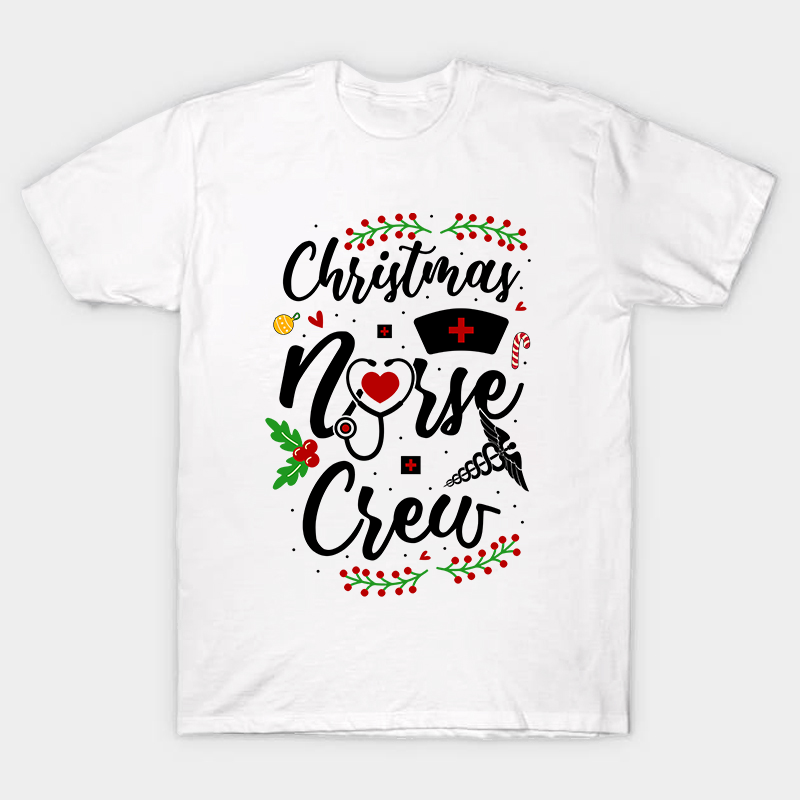 Christmas Nurse Crew Nurse T-Shirt