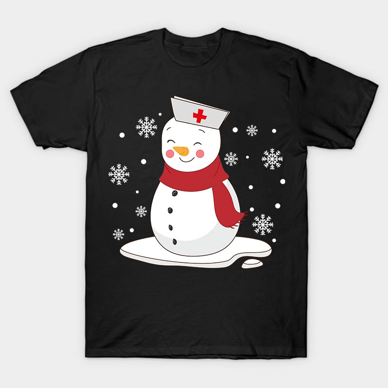 Cute Snowman Nurse T-Shirt