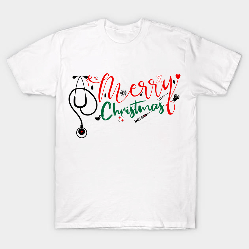 Nurse's Happiest Day Merry Christmas Nurse T-Shirt