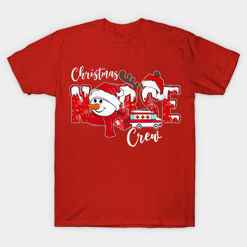Christmas Nurse Crew Nurse T-Shirt