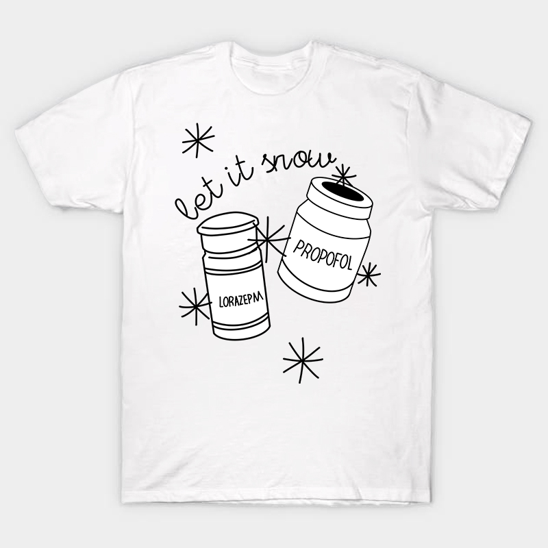 Let It Snow Nurse T-Shirt