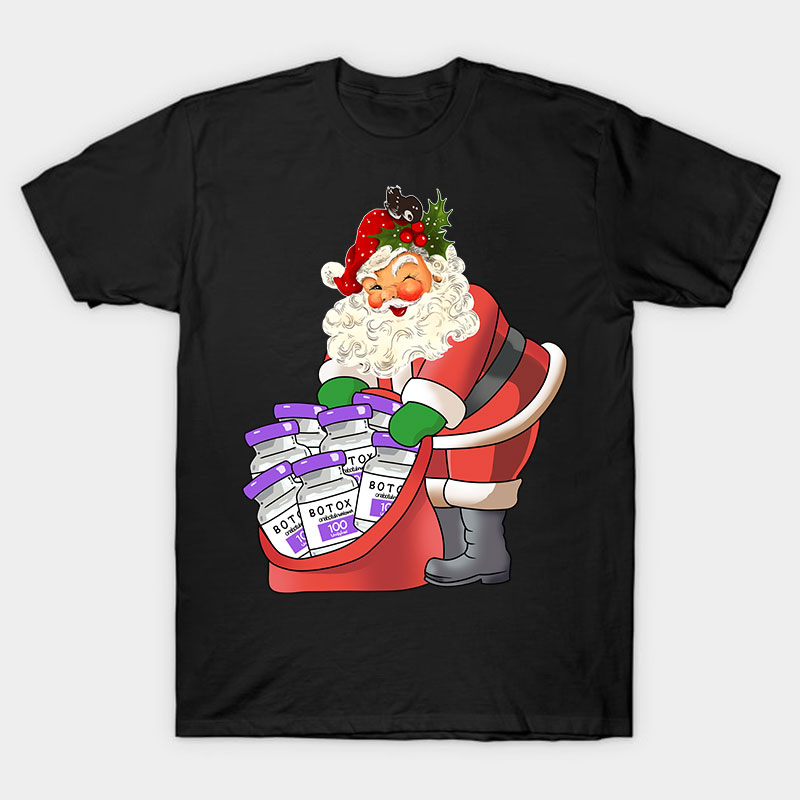 Santa Claus Brings Christmas Botox Nurse T-Shirt