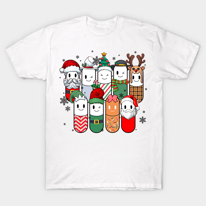 Cute Christmas Pills Nurse T-Shirt