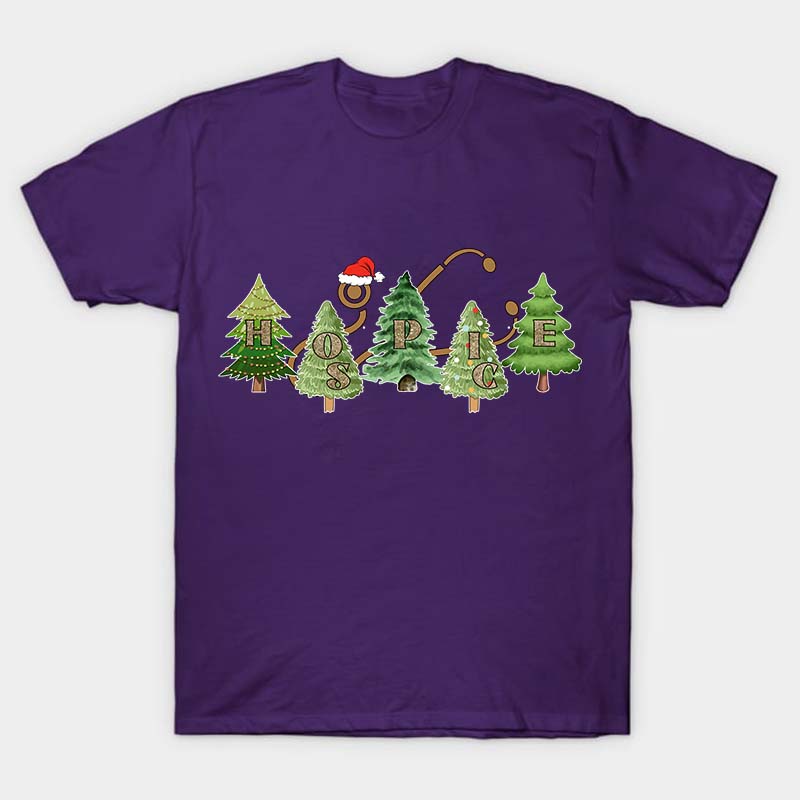 Hospice Christmas Tree Nurse T-Shirt