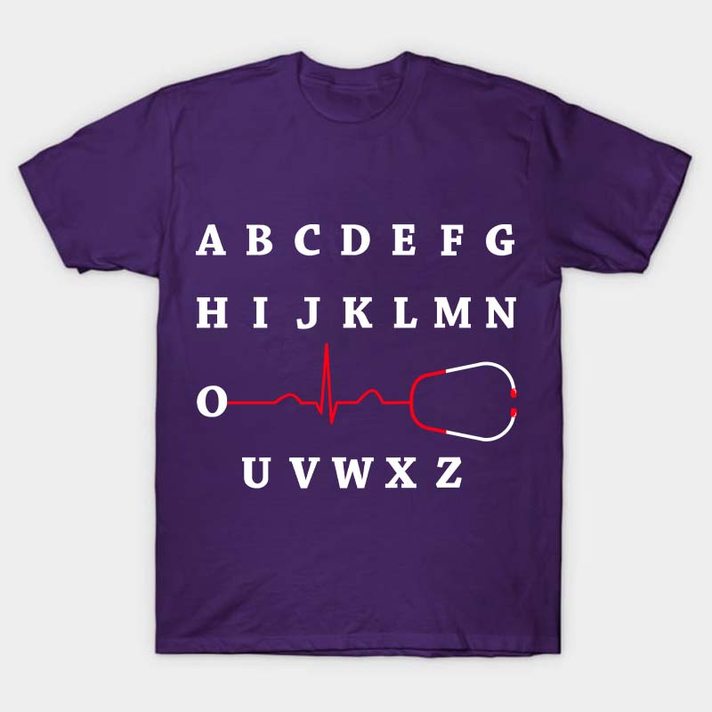 Alphabet Electrocardiogram T-Shirt