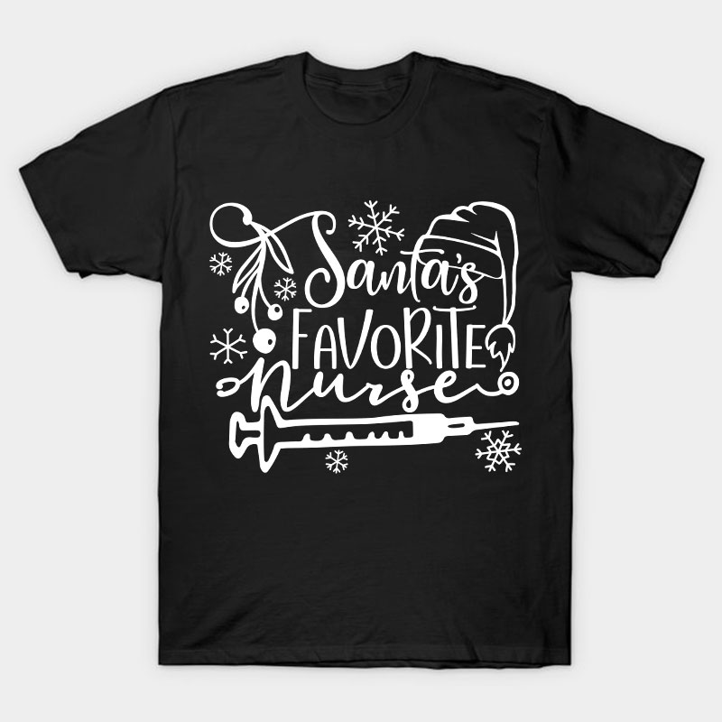 Santa's Favorite Nurse T-Shirt