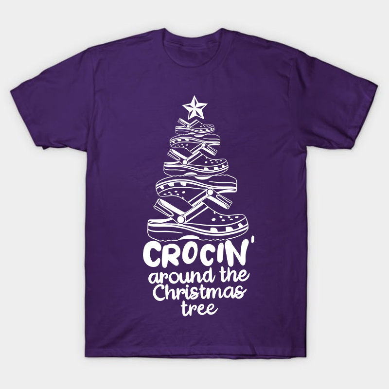 Crocin Around the Christmas Tree Nurse T-Shirt