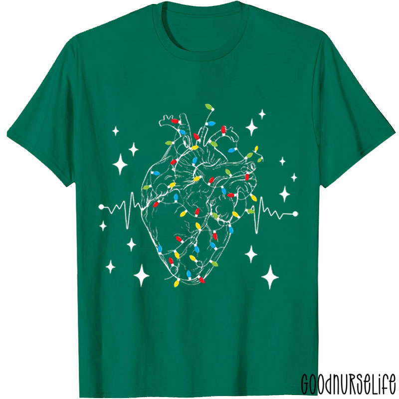 Decorate Your Heart With Christmas Lights Nurse T-shirt