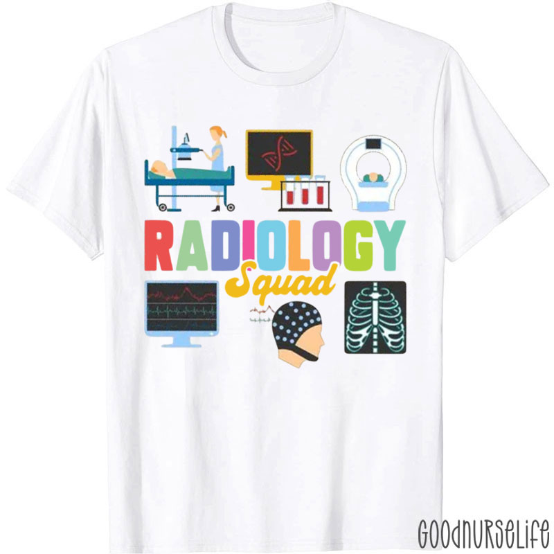 Radiology Squad Rad Therapy Radiology Team T-Shirt