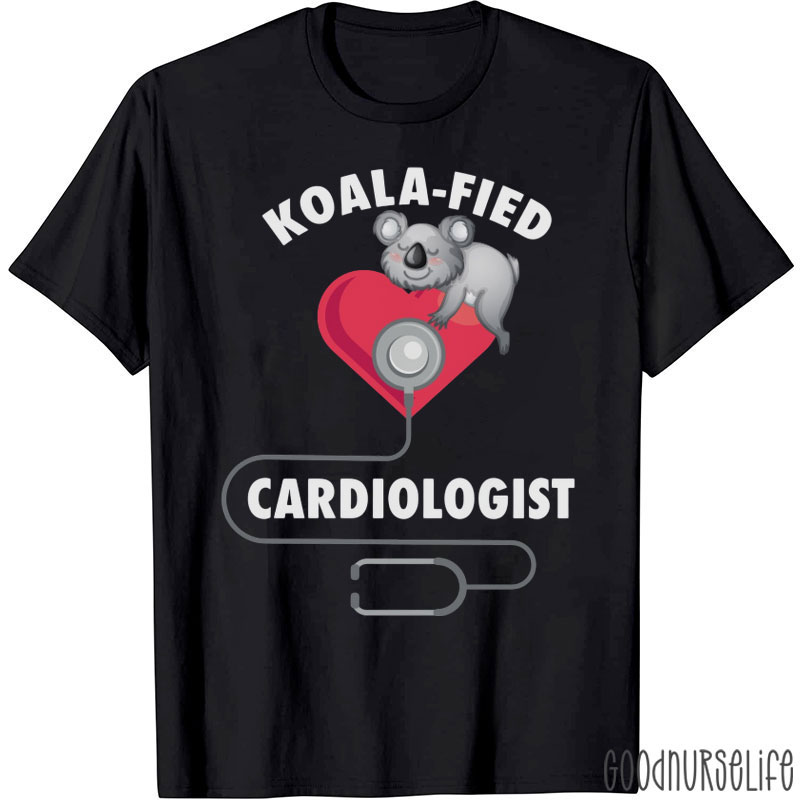 Funny Koalafied Cardiologist Cardiology T-Shirt