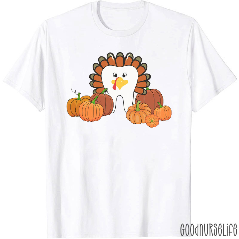 Thanksgiving Dental Turkey T-Shirt