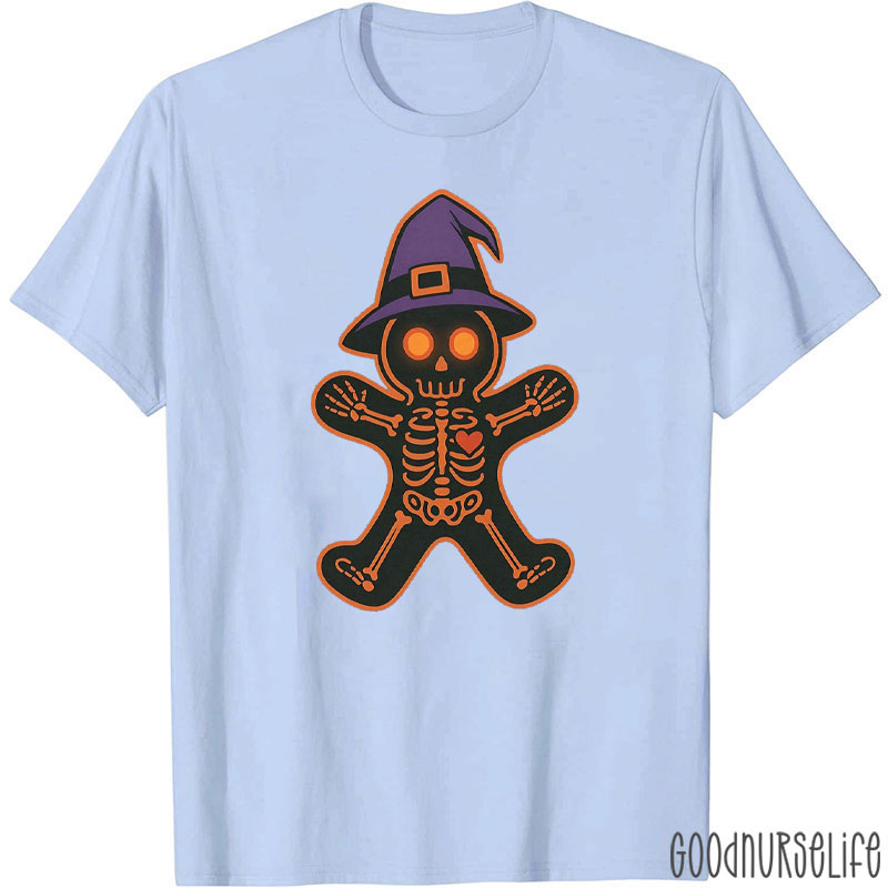 Skeleton Gingerbread Witch T-Shirt