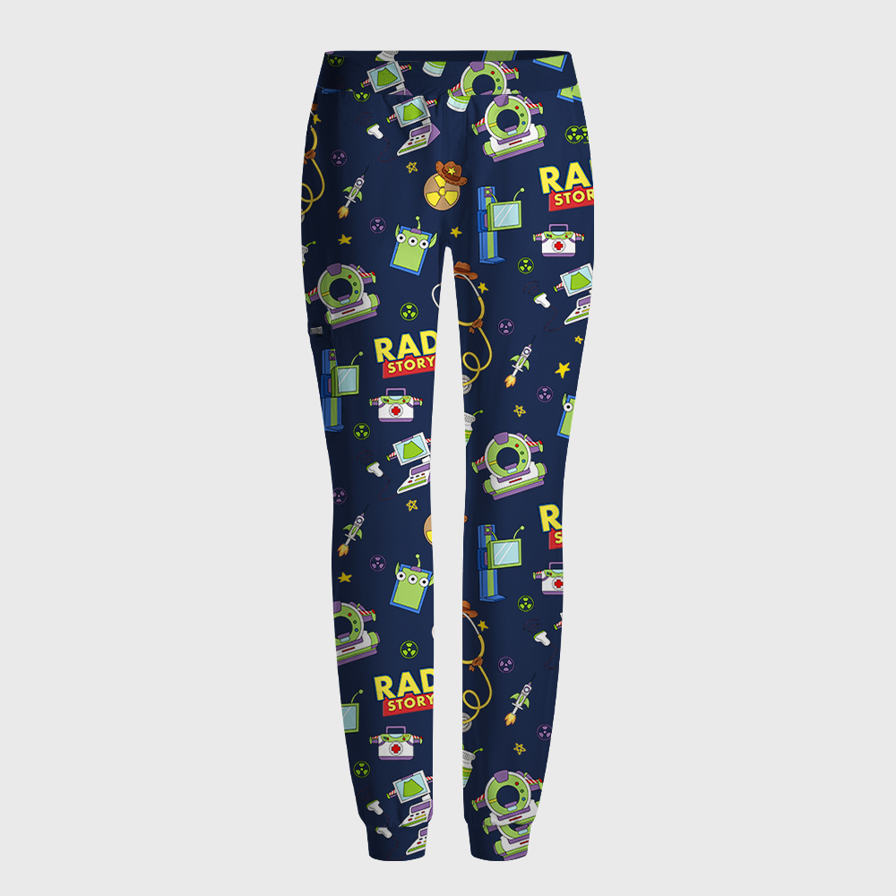 Rad Story Cute Icon Antimicrobial Scrubs Sets