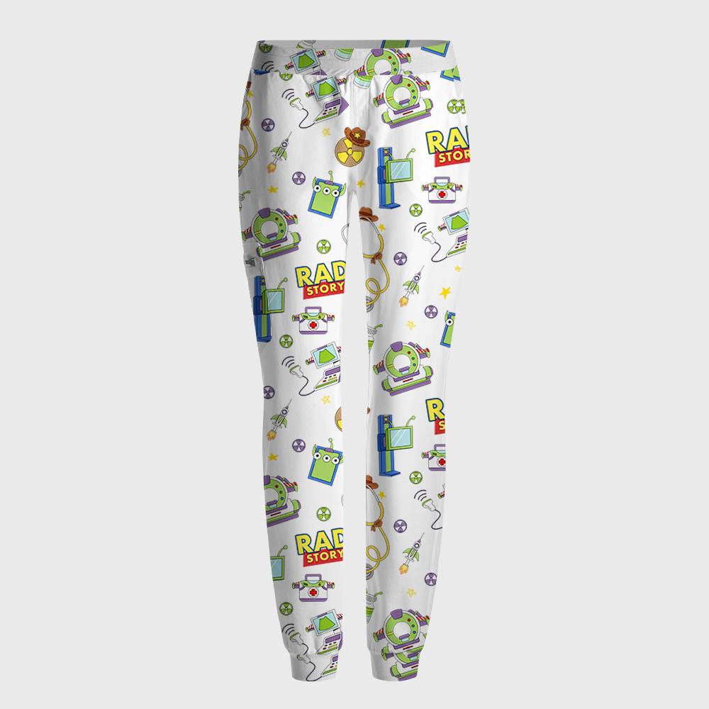 Rad Story Cute Icon Antimicrobial Scrubs Sets