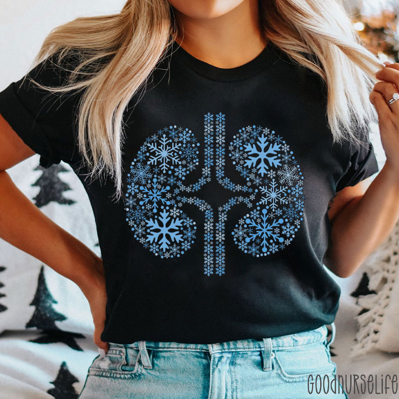 Snowflake Kidney Nurse T-shirt