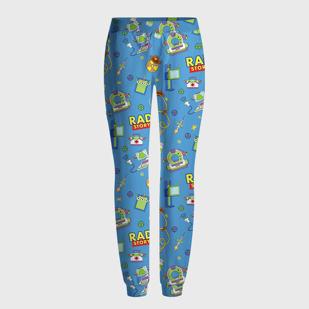 Rad Story Cute Icon Antimicrobial Scrubs Sets