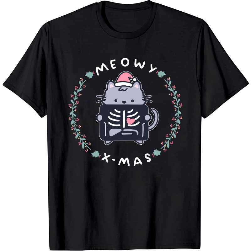 Meowy Xmas Nurse T-Shirt
