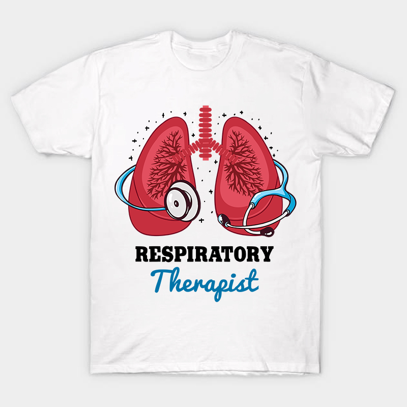 Stethoscope Around A Lung RT Nurse T-Shirt