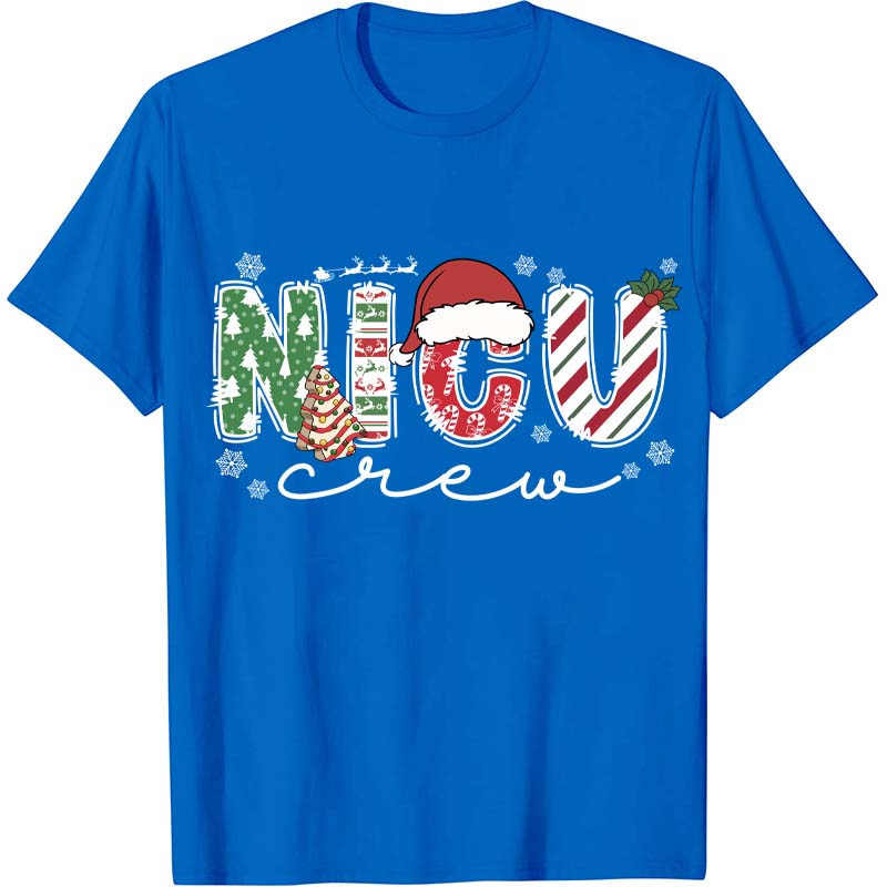 Personalized Christmas Crew Nurse T-Shirt